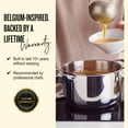 thumbnail image 6 of Alva Maestro Cookware Set 6-Piece Set - Stainless Steel Pots with Lids - Oven Safe, Easy to Clean and Made without Harmful Chemicals - Induction and All Stovetop Compatible, 6 of 11