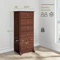 thumbnail image 2 of Prepac Monterey 6 Drawer Chest in Cherry Finish, 2 of 11
