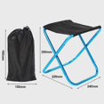 thumbnail image 5 of Portable Camping Stool Folding Lawn Chair with Carry Bag Aluminum Alloy Ultra-Light Stool for Picnic Camping Fishing, 5 of 5
