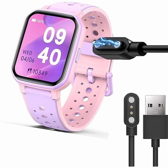 ccwmincc Compatible avec Chargeur de Montre Intelligente JOYELE, Câble de Recharge USB Magnétique de Remplacement Compatible pour Montre Intelligente pour Enfants JOYELE H79 1.5 (Noir, Compatible pour Montre JOYELE H79)