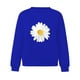 thumbnail image 4 of Sudadera estampada con cuello redondo a la moda para mujer, blusas de manga larga, Bluse Pompotops  gfhjh14440, 4 of 7