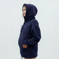 thumbnail image 3 of Pet Care Hoodie Long Sleeve Warm Fleece Fall Winter Pullover Sweatshirt with Dog Cat Pouch for Outdoor Walking, 3 of 9