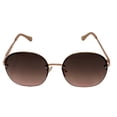 thumbnail image 2 of Isaac Mizrahi Womens Rose Gold Round Rimless Sunglass IM31265 RG, 2 of 6