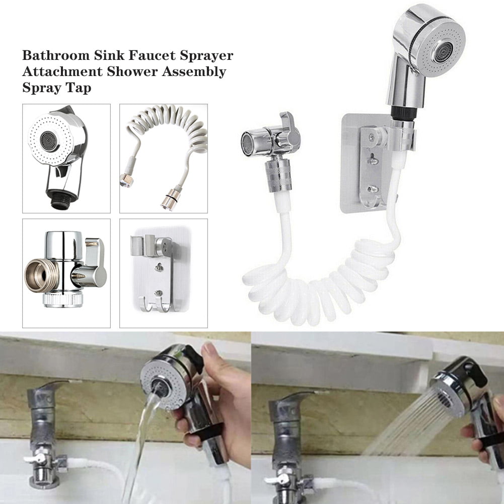 Shower Assembly Spray Tap Set Bathroom Sink Faucet Sprayer Sink Hose Attachment 