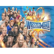 Angle View: WWE World Wrestling Entertainment Wrestle Mania Randy Orton Bray Wyatt Roman Reigns Edible Cake Topper Image ABPID00296