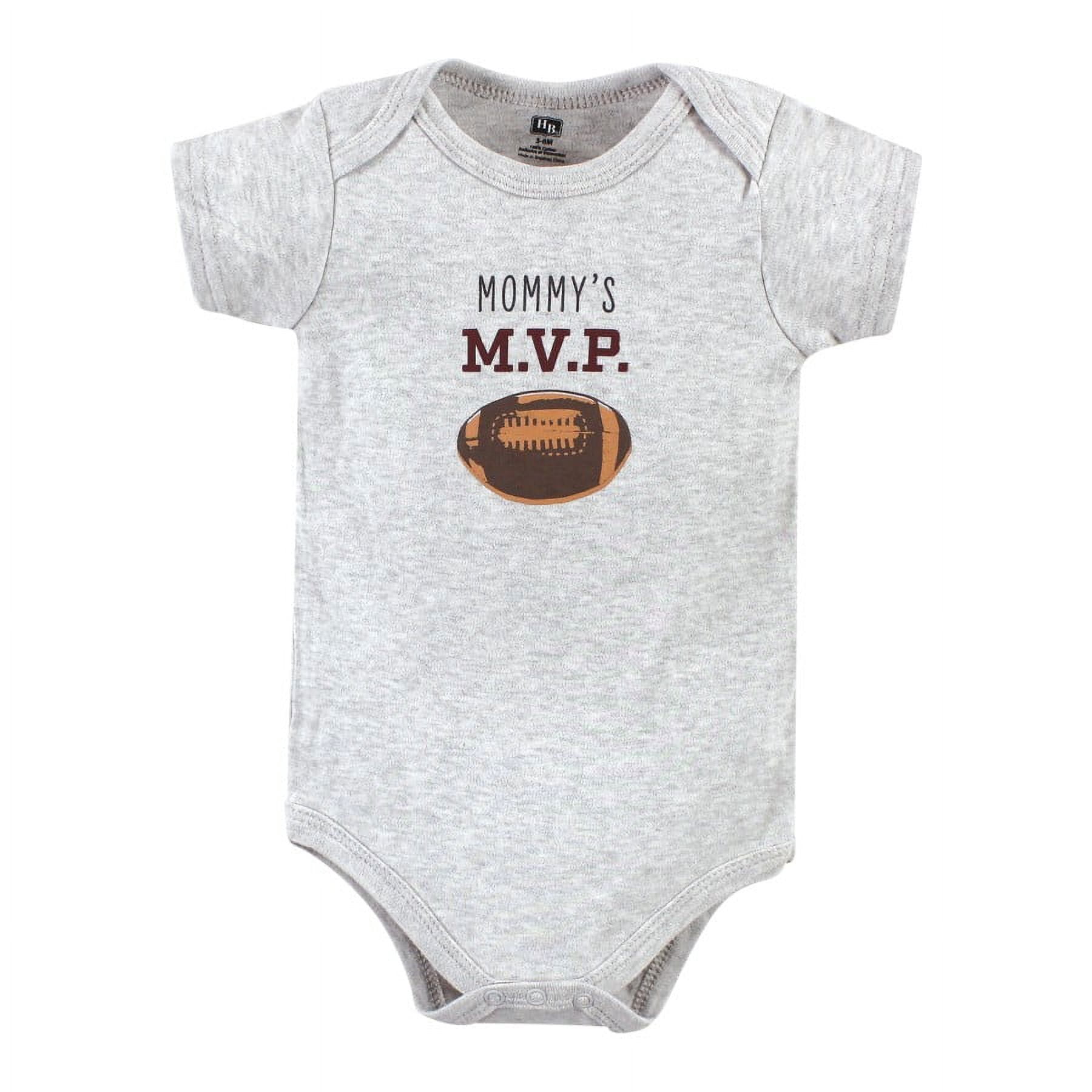 Hudson Baby Short Sleeve Bodysuits, 5-Pack, Newborn- 24 Months