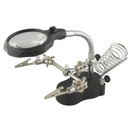 3rd Helping Hand Magnifying Soldering LED Iron Stand Lens