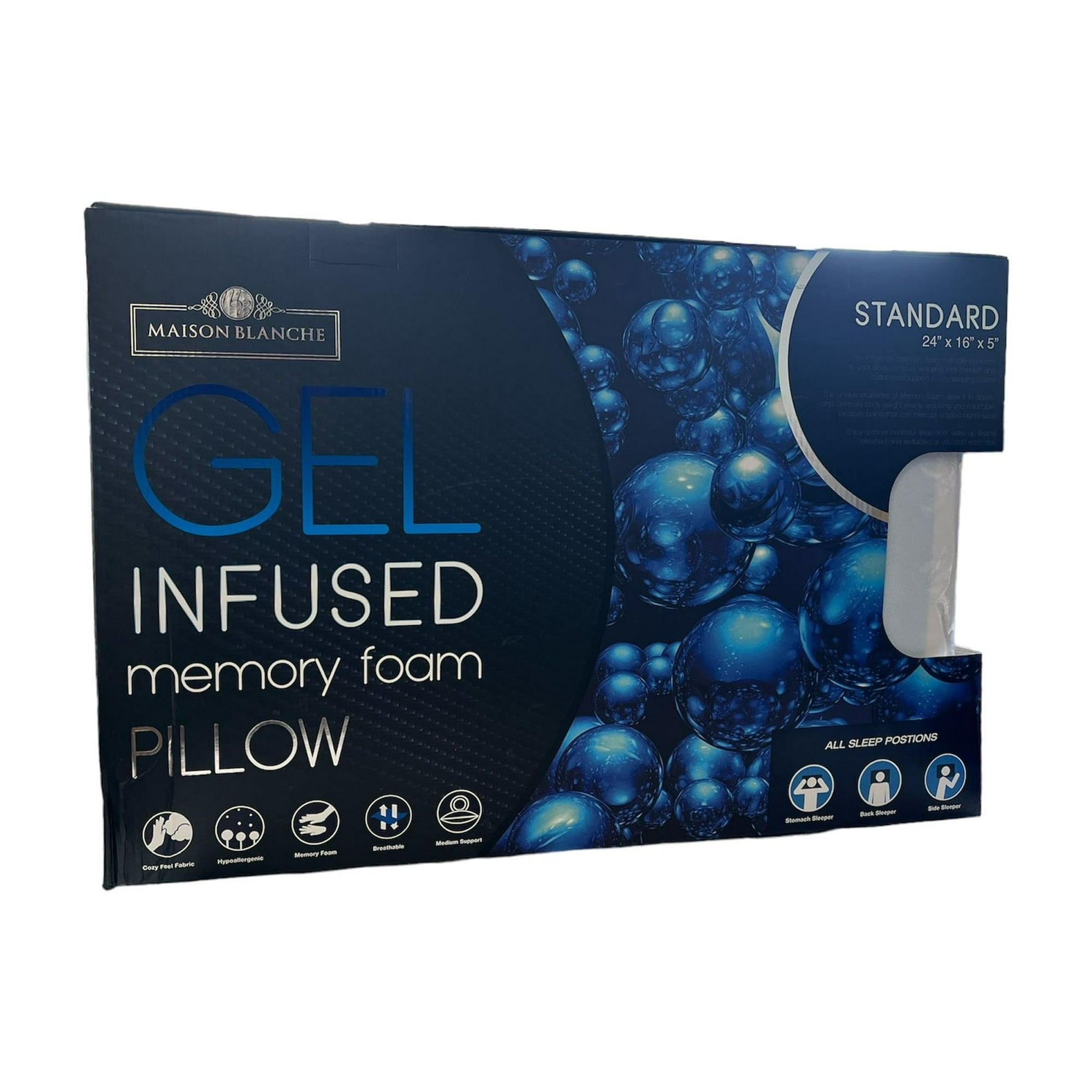 Gel Infused Memory Foam Pillow Walmart