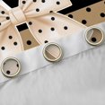 thumbnail image 4 of Homewish Cartoon Ribbon Blackout Curtains Set of 2 (52x84 Each) for Adults Female Men Women,Black Brown Window Curtains,Cute Polka Dots Curtains and Drapes,Breathable Home Decor, 4 of 6