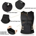 thumbnail image 4 of COMFREE Sauna Shirt for Men Waist Trainer Sweat Vest Zipper Body Shaper with Adjustable Tank Top, 4 of 6