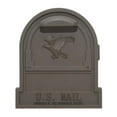 Gibraltar Mailboxes Arlington Large, Steel, PostMount Mailbox, Bronze
