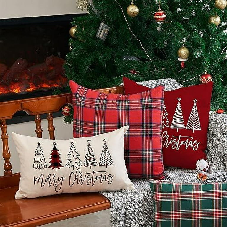 Christmas pillow slipcovers 2025