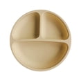 thumbnail image 1 of Plato de silicona para comedor, vajilla para cena infantil, cuencos para comer lavables para niños pequeños, vajilla reutilizable para el hogar, beige seitruly BA000329-02, 1 of 6