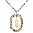 thumbnail image 1 of Collar con letras Light Luxury New Ins Cadena de clavícula salvaje Bdliv Feliz Sencillez, 1 of 4