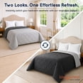 thumbnail image 3 of Loomsnest Diamond Quilted Twin Comforter, All Season, Soft, Lightweight, Reversible Down Alternative Duvet Insert (Light Gray & Dark Gray), 3 of 7