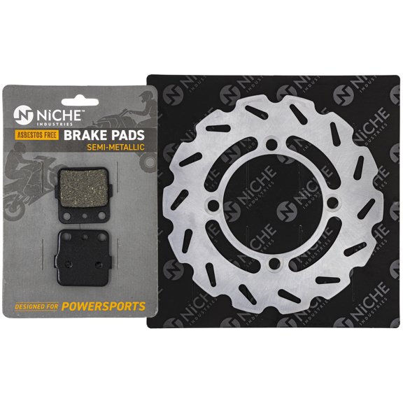 Niche Rear Right Brake Rotor Pad Kit for Kawasaki KX100 43082-S013 Motorcycle MK1006796