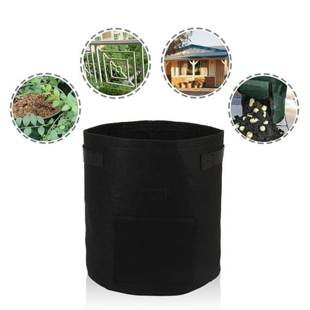Gardening On A Patio 5PCS Home Gardening PE Planting Bag Vegetable Potato Tomato Balcony Patio Grow Bags Plant Containers Pots & Planters ()