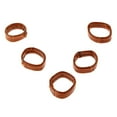 thumbnail image 4 of 5 Pieces Faux Leather Holder Retainer Loop 20mm Brown, 4 of 7