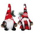 thumbnail image 1 of Decoraciones navideñas de gnomo, adornos navideños de gnomo rellenos, adorno enano de Navidad, decoraciones navideñas de mesa, 2 uds., 1 of 7