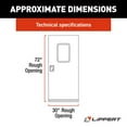 thumbnail image 3 of Lippert Components v000149585 Polar White 30 x 72 RV Right Square Entry Door, 3 of 8
