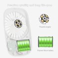 thumbnail image 5 of Mini ventilador de mano Potente pequeño ventilador portátil personal Velocidad ajustable USB Recargable Refrigeración Niños Familia Viajes al aire libre Blanco Sincero Electrónica, 5 of 5