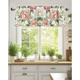 thumbnail image 2 of Valances for Windows Valance Rod Pocket Light Filtering Short Window Treatments Curtains for Kitchen Bathroom Living Room Bedroom, 1 Panel, 54 x 18 Inch, 2 of 7