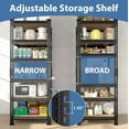 thumbnail image 2 of Prilinex 6 Tier Storage Shelves Garage Shelving 16"W X 16"D X 72"H Heavy Duty Metal Shelving Loads 2400LBS Adjustable Shelving Unit for Kitchen Pantry Closet Corner Small Space, 2 Pack, 2 of 7