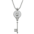 thumbnail image 1 of Pendentif Visage de Chat Mignon et Gracieux Collier Vintage Clé en Argent Bijou, 1 of 3