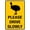 Warning Sign 1, variant on Cat Inside In Case Of Fire Please Save Our Cat Sticker, 8"x12" Security Outdoor Warning Sign, Pet Safety Alert Sign for Home Yard
