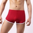 thumbnail image 3 of QIPOPIQ Mens Underwear Low Waist Color Stripes Comfortable Panties Underwear Clearance, 3 of 7
