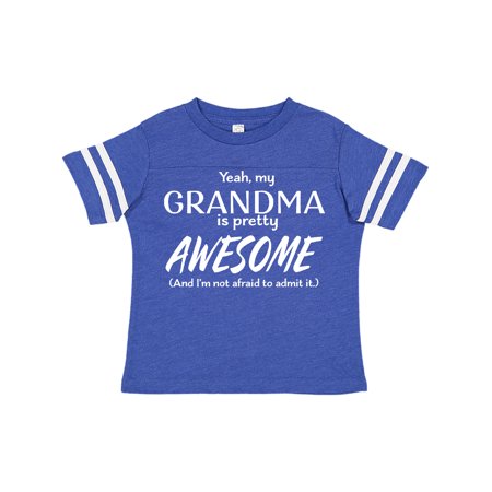 

Inktastic Yeah My Grandma is Pretty Awesome Gift Toddler Boy or Toddler Girl T-Shirt