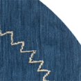 thumbnail image 3 of Safavieh Himalaya 8' Round Hand Loomed Wool Pile Rug in Blue, 3 of 3