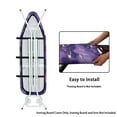 thumbnail image 4 of HELLHERO Ironing Board Cover, Standard Size Iron Board Covers with Heavy Duty Adjustable Elastic Edges, Heatproof Ironing Board Covers for Smooth Ironing(Purple, 15"x54"), 4 of 5