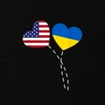 thumbnail image 3 of CafePress - Loving USA Ukraine Flag Heart Ukrainian Am T Shirt - Dark T-Shirt Kids XS-XL, 3 of 4
