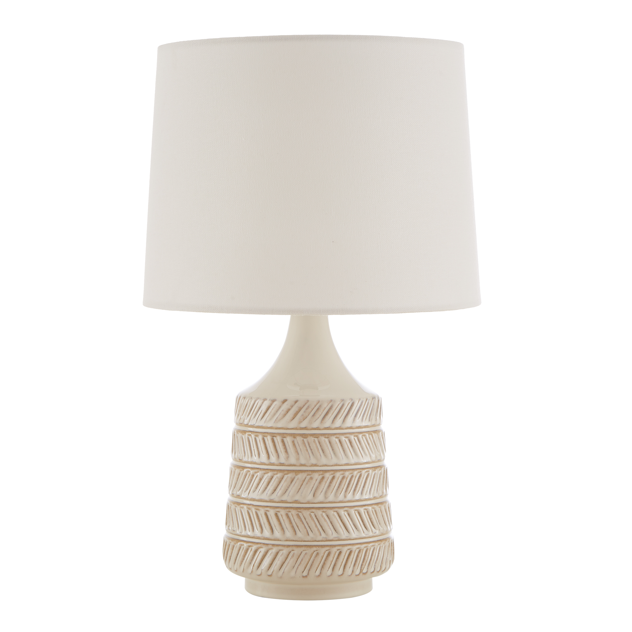 Better Homes & Gardens 17"H Reactive Glaze Ceramic Table Lamp with White Fabric Shade