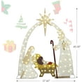 thumbnail image 5 of Recaceik Lighted Outdoor Nativity Scene for Christmas Decor, 3.8ft Outdoor Nativity Display Set Yard Decoration W/280 Warm Lights, 5 of 5