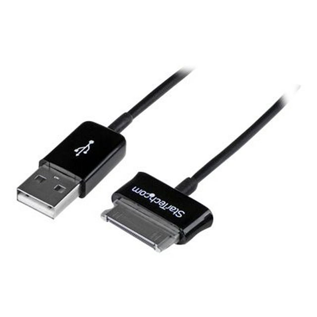 StarTech.com 2m Dock Connector to USB Cable for Samsung Galaxy Tab - galaxy tablet Cable - Samsung tab Cable (USB2SDC2M) - Charging / data cable - USB male to Samsung 30-pin Dock Connector male - 6.6 ft - shielded - black - for Samsung Galaxy Tab, Tab 10, Tab 2, Tab 7.0, Tab 7.7, Tab 8.9, Tab WiFi