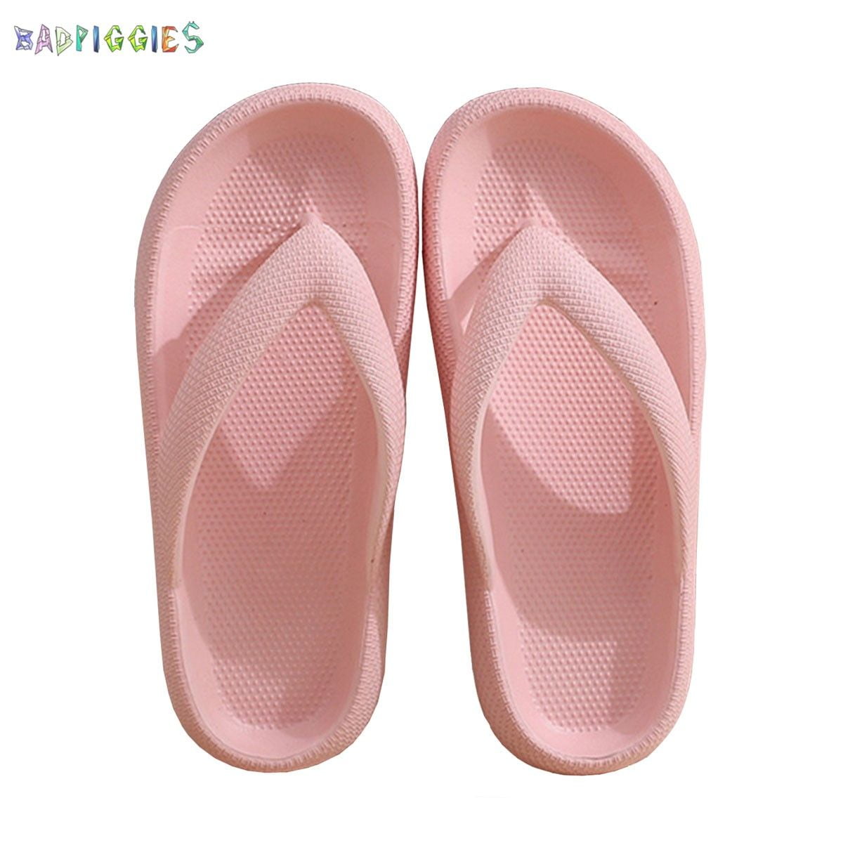 BadPiggies Anti-Slip Flip Flops Thong Sandals Pillow Slippers for Women Men House Slides Clouds Shower Shoes
