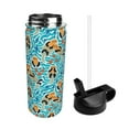 thumbnail image 2 of Daiia Lovely Sea Otters Printed 18oz Sports Insulated Kettle With Straw Water Bottle For Running Hiking Cycling Climbing Mens Woman'S Sports Water Bottle, 2 of 8