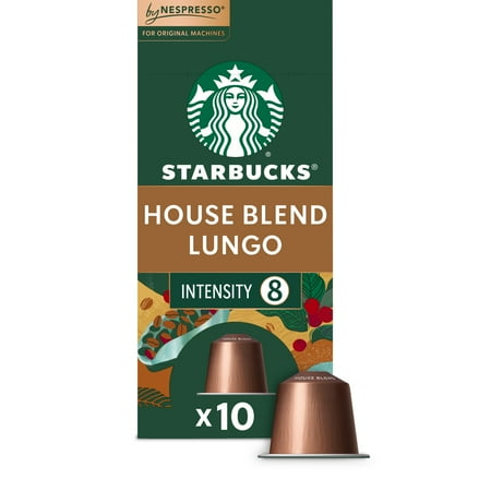 Starbucks by Nespresso Original Line House Blend Medium Roast Nespresso Pods 10 Count