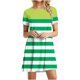 thumbnail image 1 of Vestido de Manga Corta para las Mujeres Casual Impreso Cuello Redondo, Vestido de las Señoras para la Primavera Y el Verano de Uso Diario, 1 of 9