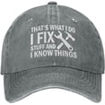 thumbnail image 1 of I Fix Stuff and I Know Things Hat for Men - Cool Stuff Hat, 1 of 7