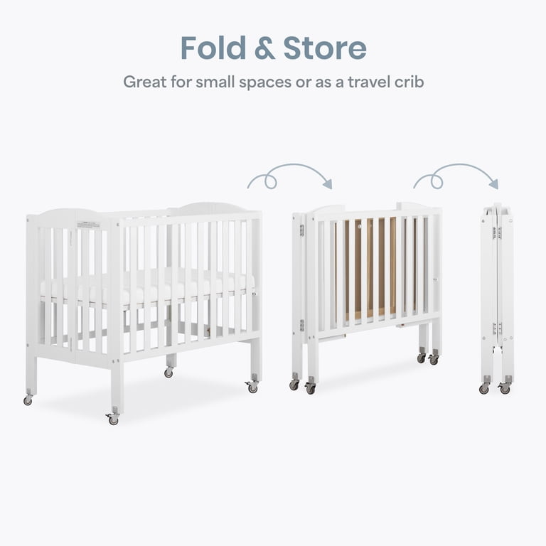 in Lightweight Folding Portable Crib Dream On Me