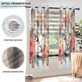 thumbnail image 5 of Cat Head Flowers Blackout Curtains Thermal Insulation 63 inch Grommet for Bedroom Living Room Bathroom Kitchen Windows 2 Pack, 5 of 6