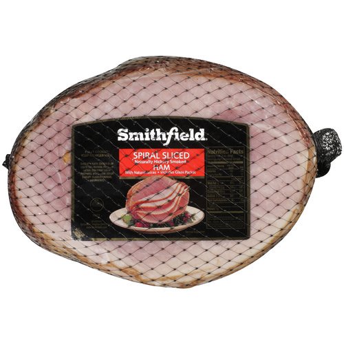 Smithfield Hickory Smoked Spiral Sliced Ham 10 35 10 43 Lb Walmart Com Walmart Com