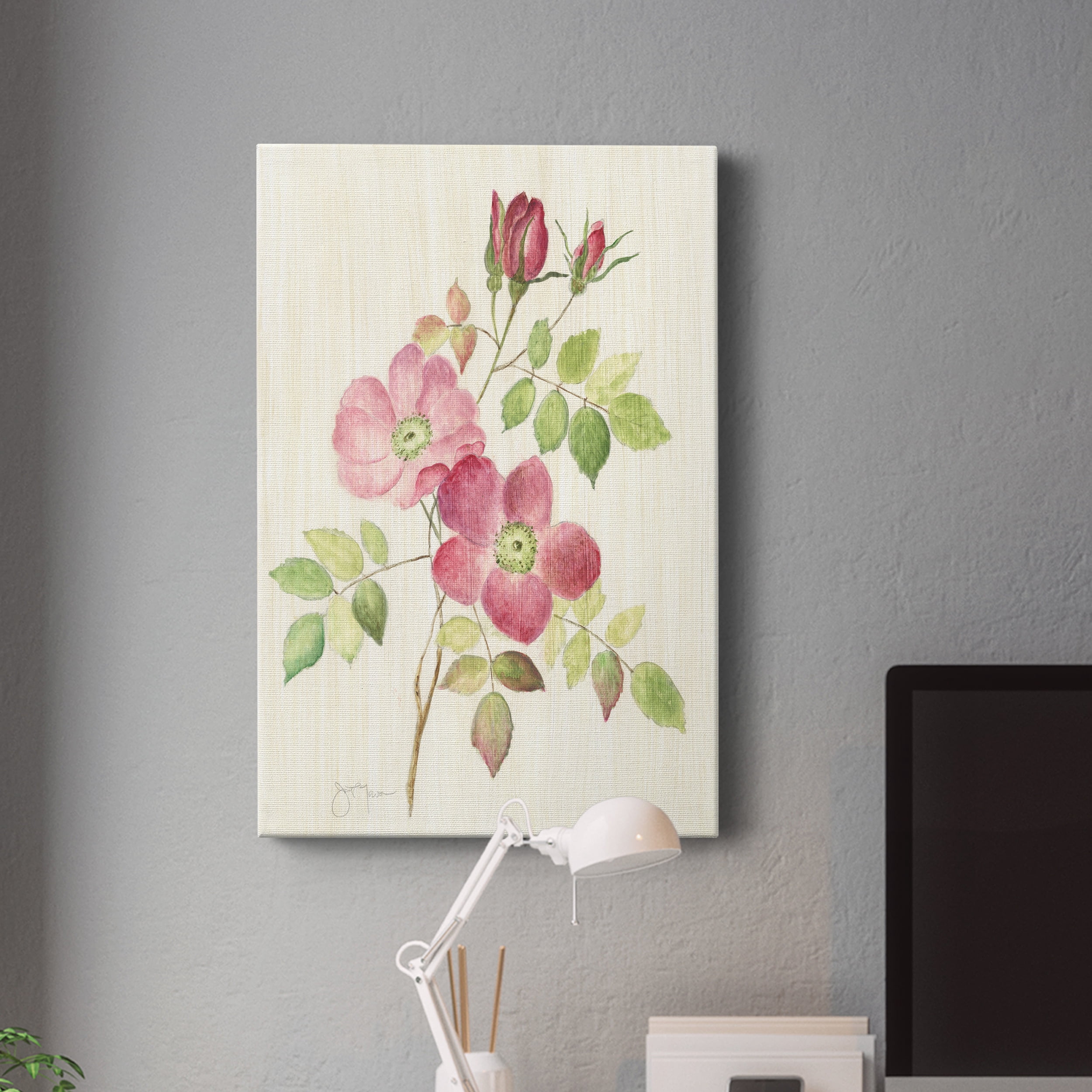 Dusty Rose I Premium Gallery Wrapped Canvas - Ready to Hang - 32 x 48