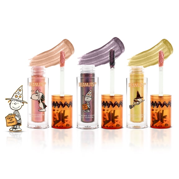 Profusion Cosmetics Peanuts 3 PC Chrome Liquid Eye Topper Set, Highly Pigmented Metallic Shimmer Trio, Long-Lasting Liquid Topper For Eyes, Lips, & Face