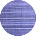 thumbnail image 1 of Ahgly Company Indoor Round Abstract Blue Modern Area Rugs, 5' Round, 1 of 4