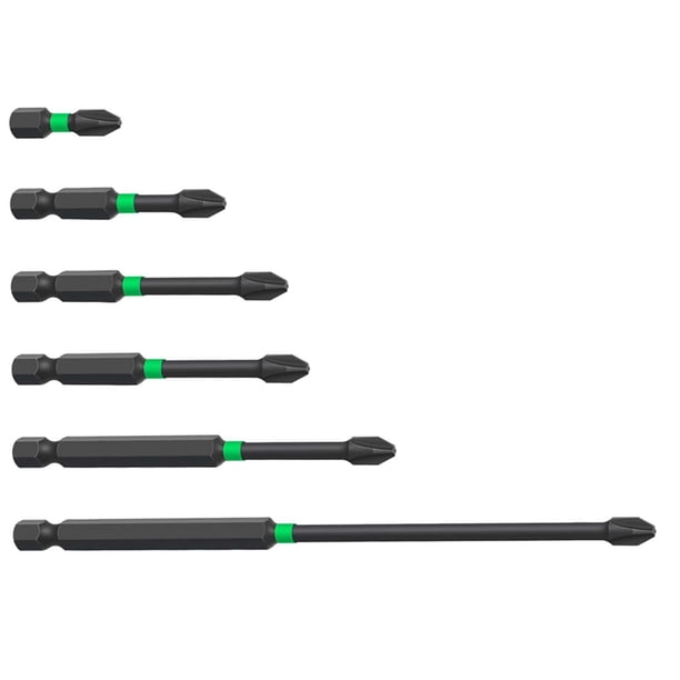 Broca de impacto,Broca para carpintería Power Bits para atornillar,Juego de brocas de impacto premium para brocas multiusos,Juego de brocas de impacto de acero aleado,Juego de puntas de Cola Broca de impacto