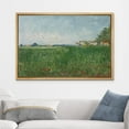 thumbnail image 2 of wall26 Framed Canvas Print Wall Art Pastel Green Farmland Ranch Village Nature Wilderness Illustrations Fine Art Farmhouse/Country Decorative Rustic for Living Room, Bedroom, Office - 16"x24&quo, 2 of 7